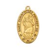 St Christopher Gold Plated on 20in chain