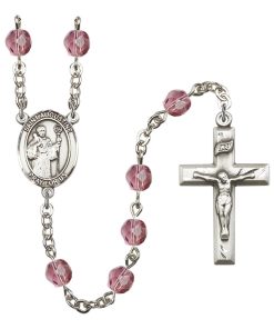 St Augustine Rosary - Amethyst Beads