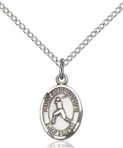 Sterling Silver St. Christopher Pendant