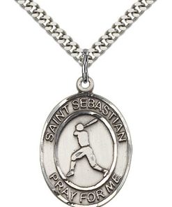 Sterling Silver St. Sebastian Pendant