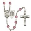 St Benedict Rosary - Amethyst Beads