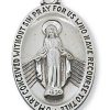 Miraculous Medal in Sterling Silver