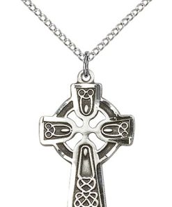 Sterling Silver Celtic Cross Necklace #87771