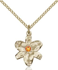 Chastity Pendant - November Birthstone - Gold Filled #88140