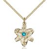 Chastity Pendant - December Birthstone - Gold Filled #88141