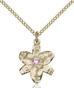 Chastity Pendant - June Birthstone - Gold Filled #88146