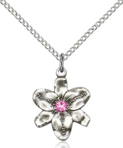 Chastity Pendant - October Birthstone - Sterling Silver #88163