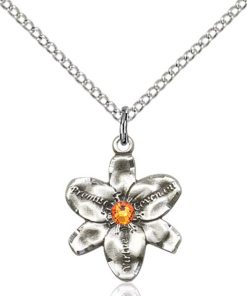 Chastity Pendant - November Birthstone - Sterling Silver #88164