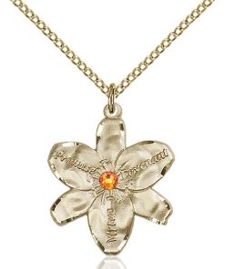 Chastity Pendant - November Birthstone - Gold Filled #88176