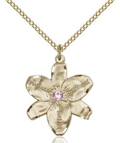 Chastity Pendant - June Birthstone - Gold Filled #88182