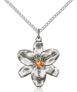 Chastity Pendant - November Birthstone - Sterling Silver #88200