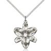 Chastity Pendant - April Birthstone - Sterling Silver #88204
