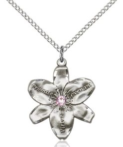Chastity Pendant - June Birthstone - Sterling Silver #88206