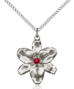 Chastity Pendant - July Birthstone - Sterling Silver #88207