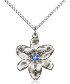Chastity Pendant - September Birthstone - Sterling Silver #88209