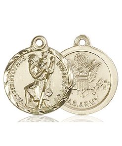 14kt Gold St. Christopher Medal
