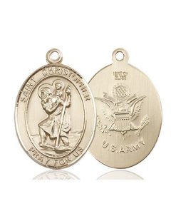 14kt Gold St. Christopher Medal