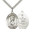 Sterling Silver St. Christopher Pendant