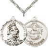 Sterling Silver St. Christopher Pendant