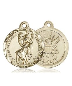 14kt Gold St. Christopher Medal