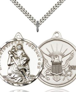 Sterling Silver St. Christopher Pendant