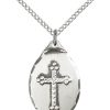 Sterling Silver Cross Necklace #87068