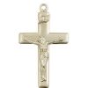 14kt Gold Crucifix Medal #87470