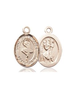 14kt Gold St. Christopher/Dance Medal