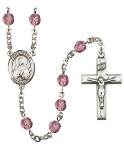 St Dorothy Rosary - Amethyst Beads