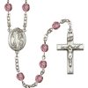 St Elmo Rosary - Amethyst Beads