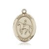 14kt Gold St. Kateri / Equestrian Medal