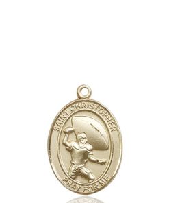 Football Medal Medium - 14kt Gold