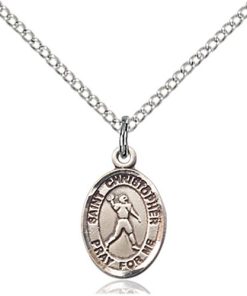 Sterling Silver St. Christopher Pendant