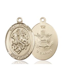 14kt Gold St. George Medal