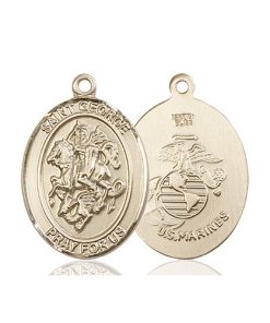 14kt Gold St. George Medal