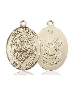 14kt Gold St. George Medal