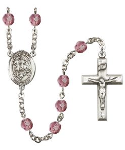 St George Rosary - Amethyst Beads