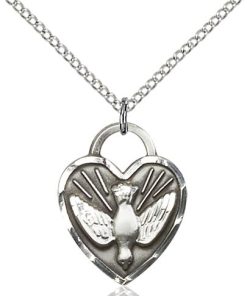 Heart and Dove Confirmation Necklace