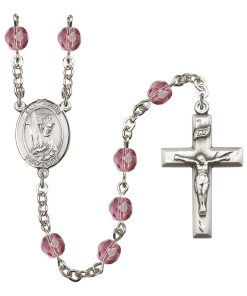 St Helen Rosary - Amethyst Beads