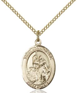 St Joan of Arc Army Pendant - Gold Filled (#90299)