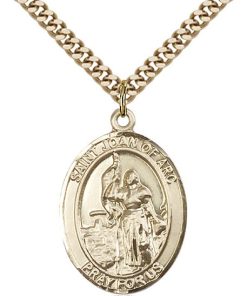 St Joan of Arc Coast Guard Pendant - Gold Filled (#90192)