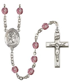 St John the Baptist Rosary - Amethyst Beads