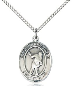 Sterling Silver St. Christopher Pendant