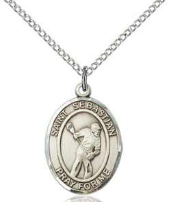 Sterling Silver St. Sebastian Pendant
