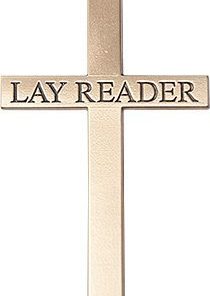 14kt Gold Lay Reader Cross Medal #87846