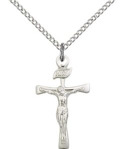 Sterling Silver Maltese Crucifix Necklace #87439