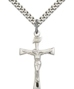 Sterling Silver Maltese Crucifix Necklace #87443