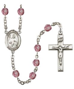 St Maurus Rosary - Amethyst Beads