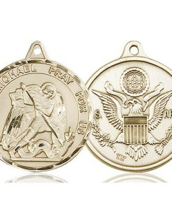 14kt Gold St. Michael Medal