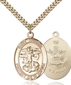 St. Michael Army Pendant - Gold Filled (#89882)